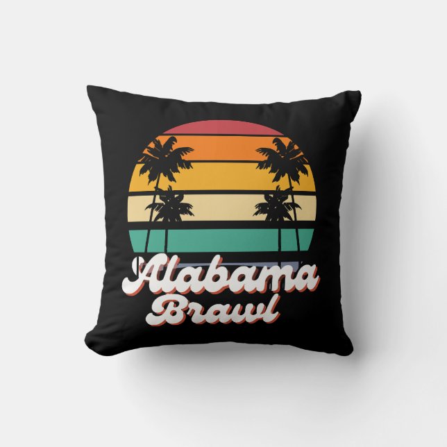 Alabama Brawl  Throw Pillow (Front)