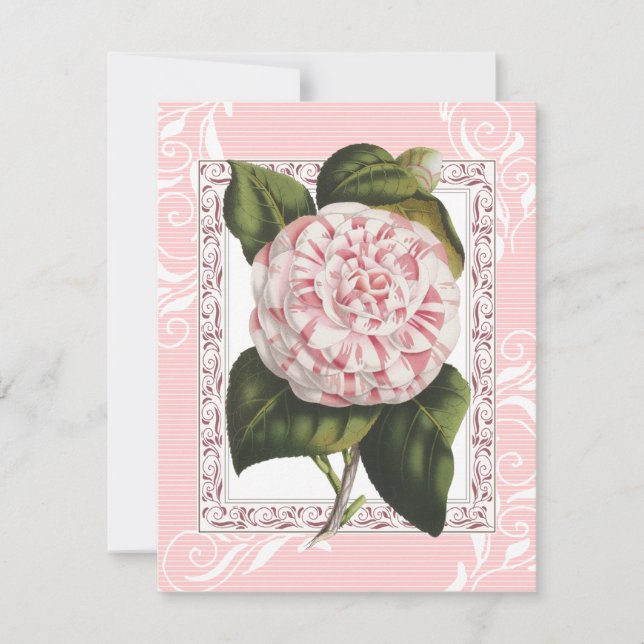 Alabama Camellia Elegant Dinner Party Invitations (Front)