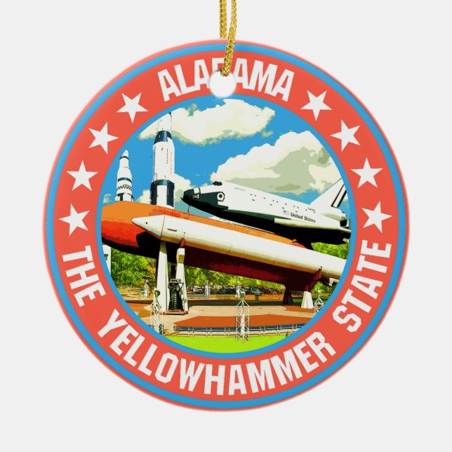 Alabama                                            ceramic ornament (Front)