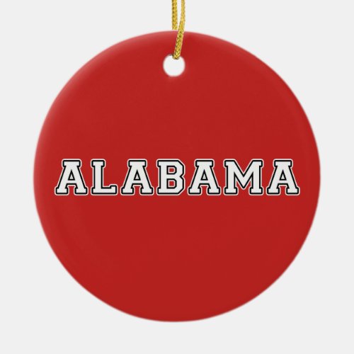 Alabama Ceramic Ornament