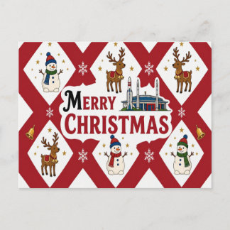 Alabama Christmas Greetings Postcard