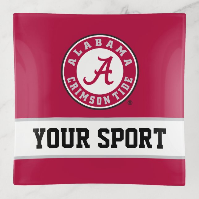 Alabama Circle with Custom Sport Trinket Tray (Front)