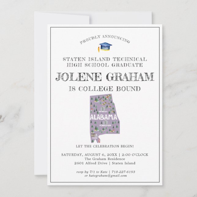 Alabama | College Bound Graduation Party (Front)