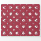 Alabama Crimson  Holiday Tide Wrapping Paper (Flat)