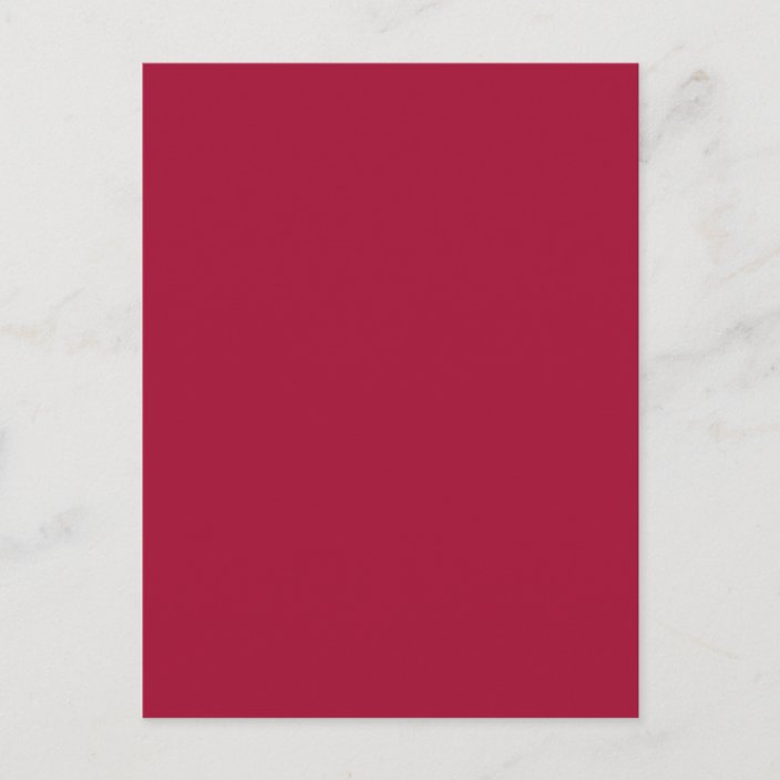 ALABAMA CRIMSON RED (solid color background) Postcard