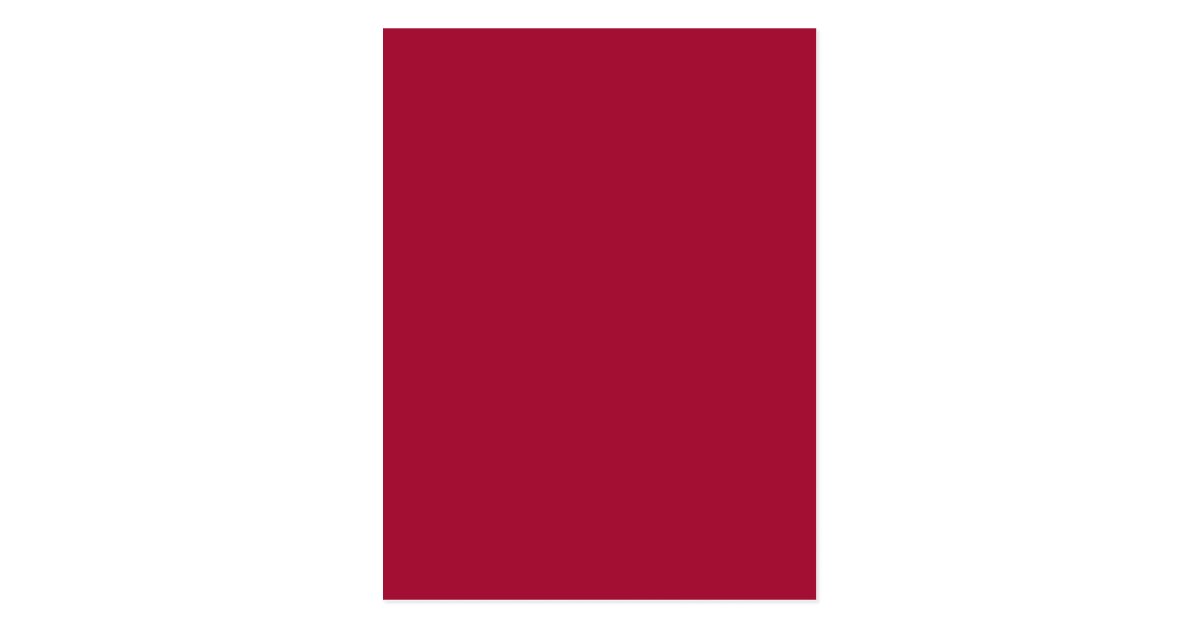 ALABAMA CRIMSON RED (solid color background) Postcard