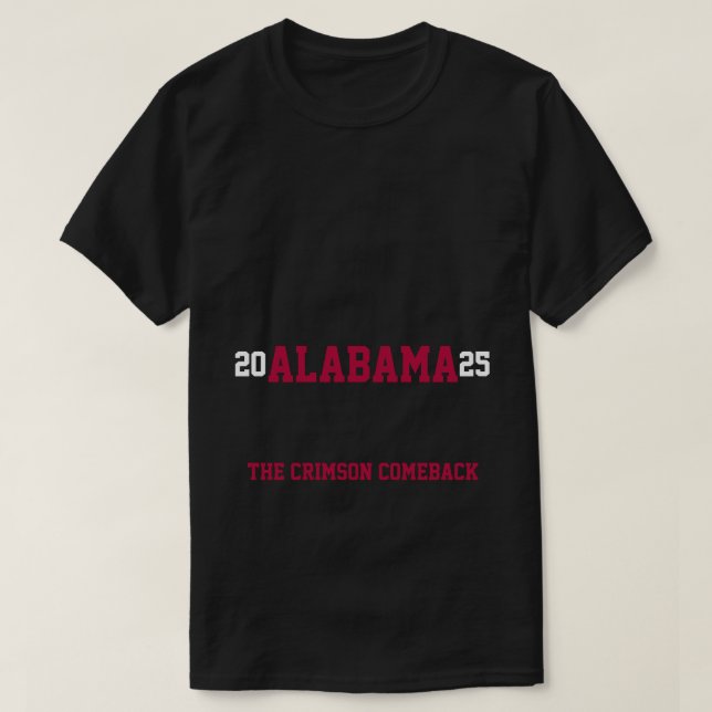 Alabama Crimson Tide 2025 T-Shirt (Design Front)