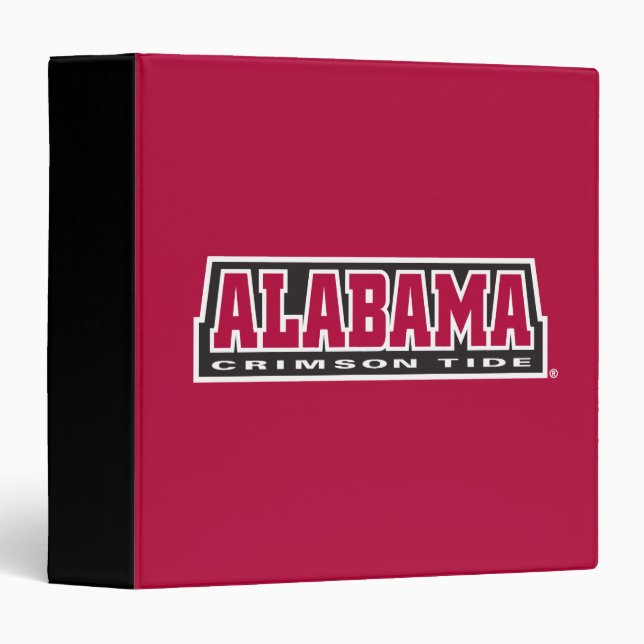 Alabama Crimson Tide 3 Ring Binder (Front/Spine)