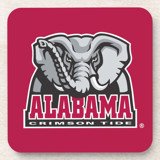 Alabama Crimson Tide Big Al Beverage Coaster (Front)