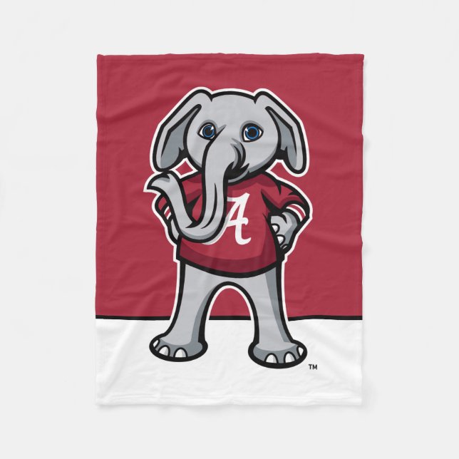 Alabama Crimson Tide | Big AL Kids Club Fleece Blanket (Front)