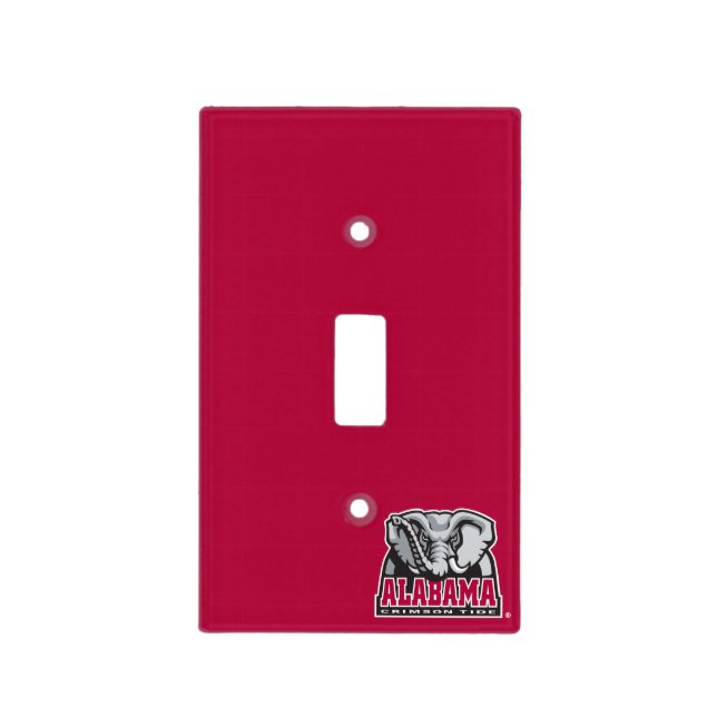 Alabama Crimson Tide Big Al Light Switch Cover (Front)