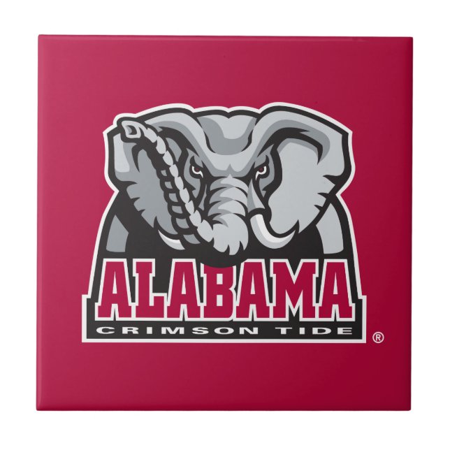 Alabama Crimson Tide Big Al Tile (Front)