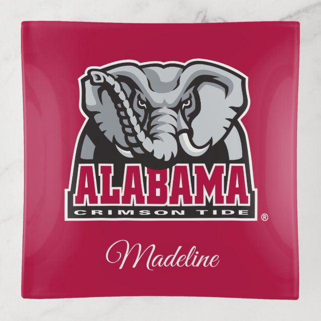 Alabama Crimson Tide Big Al Trinket Tray (Front)