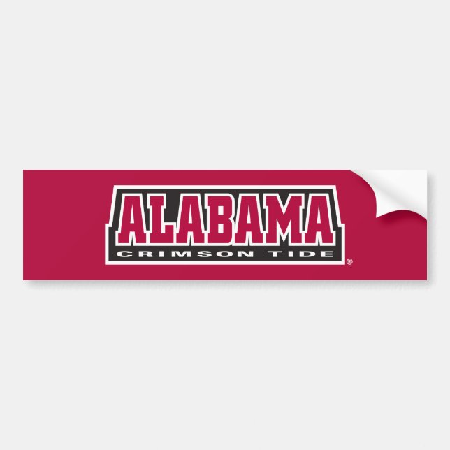 Alabama Crimson Tide Bumper Sticker (Front)