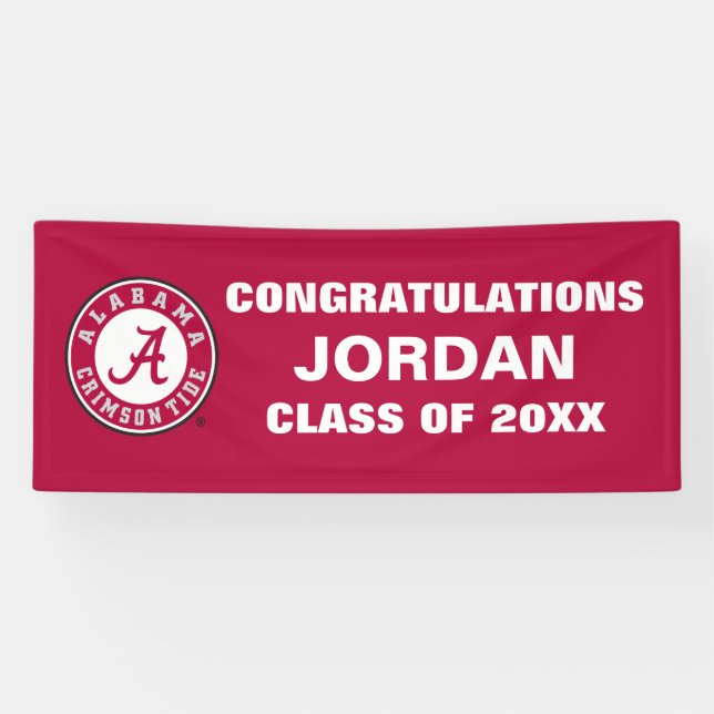 Alabama Crimson Tide Circle Banner (Horizontal)
