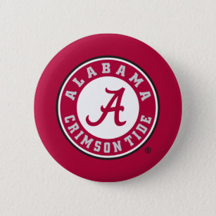 Alabama Crimson Tide Roll SEC  1 inch Buttons Set of 6 Pinback Flatback