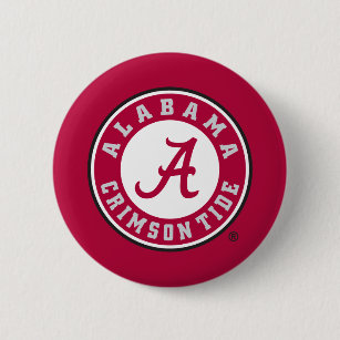 Alabama Crimson Tide Roll SEC 1 inch Buttons Set of 6 Pinback Flatback