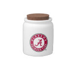 Alabama Crimson Tide Circle Candy Jar