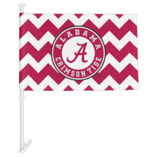 Alabama Crimson Tide Circle Car Flag