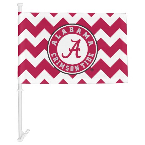 Alabama Crimson Tide Circle Car Flag