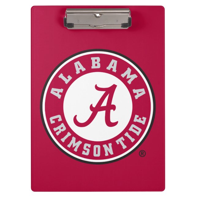 Alabama Crimson Tide Circle Clipboard (Front)