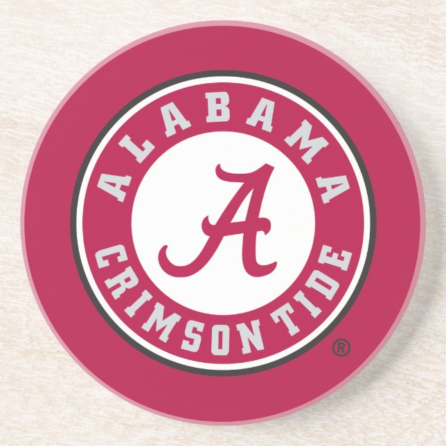 Alabama Crimson Tide Circle Coaster (Front)