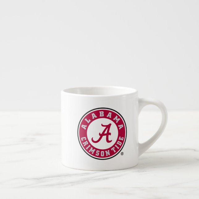 Alabama Crimson Tide Circle Espresso Cup (Right)