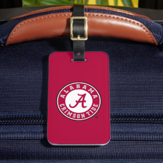Alabama Crimson Tide Circle Luggage Tag