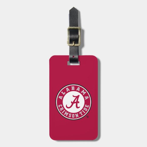 Alabama Crimson Tide Circle Luggage Tag