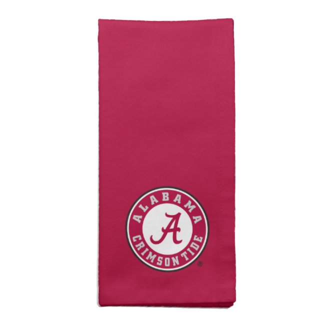 Alabama Crimson Tide Circle Napkin (Folded)