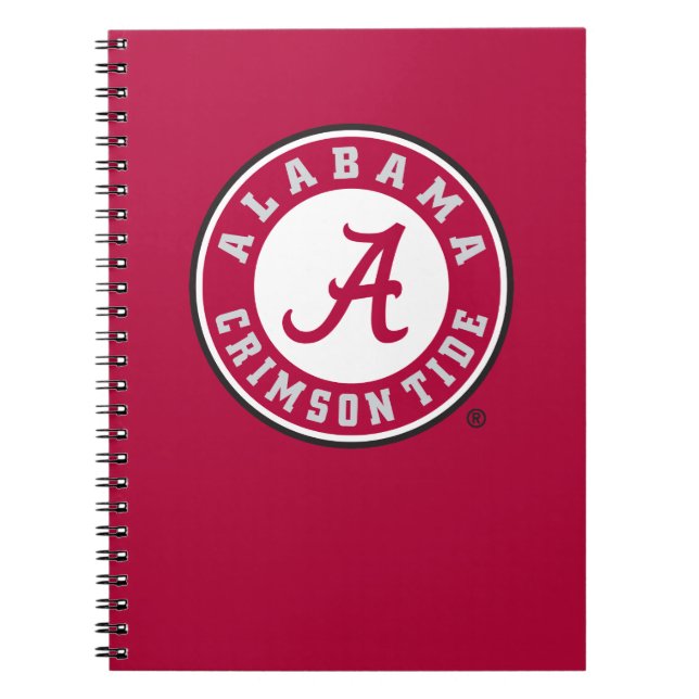 Alabama Crimson Tide Circle Notebook (Front)