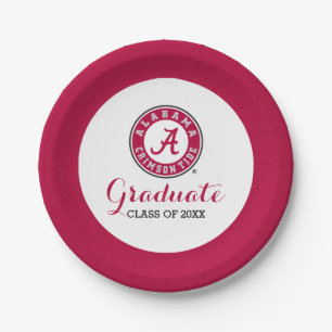 Alabama Crimson Tide Circle Paper Plates