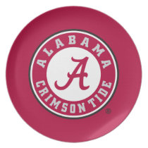 Alabama Crimson Tide Circle Plate