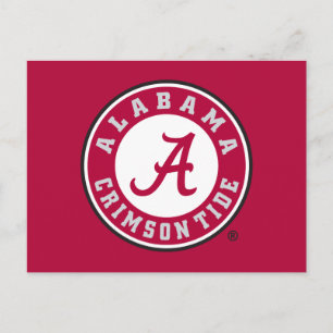Alabama Crimson Tide Circle Postcard