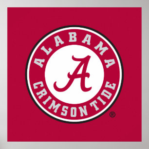 Alabama Crimson Tide Circle Poster