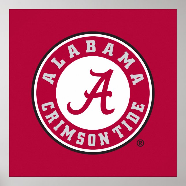 Alabama Crimson Tide Circle Poster (Front)