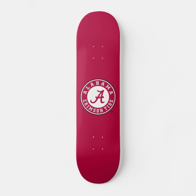 Alabama Crimson Tide Circle Skateboard | Zazzle