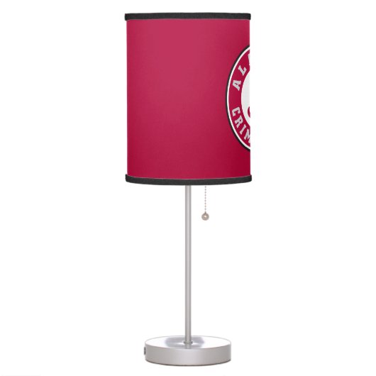 Alabama Crimson Tide Circle Table Lamp (Left)
