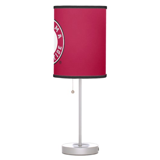 Alabama Crimson Tide Circle Table Lamp (Right)