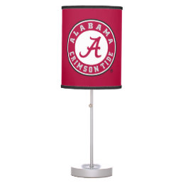 Alabama Crimson Tide Circle Table Lamp