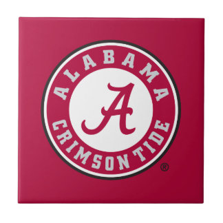 Alabama Crimson Tide Circle Tile