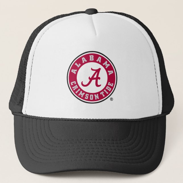 Alabama Crimson Tide Circle Trucker Hat (Front)