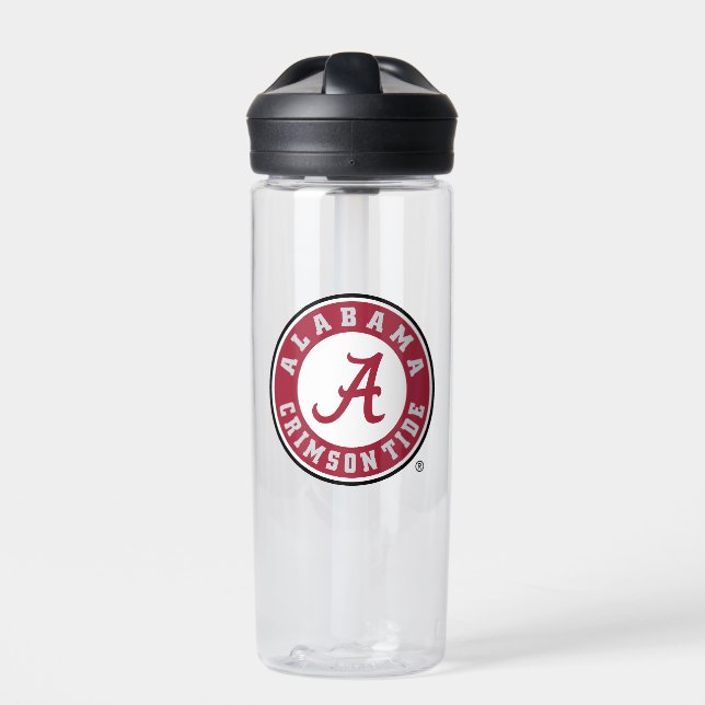 Alabama Crimson Tide Circle Water Bottle (Front)