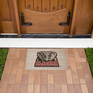 Alabama Crimson Tide Elephant Mascot Fiber Doormat