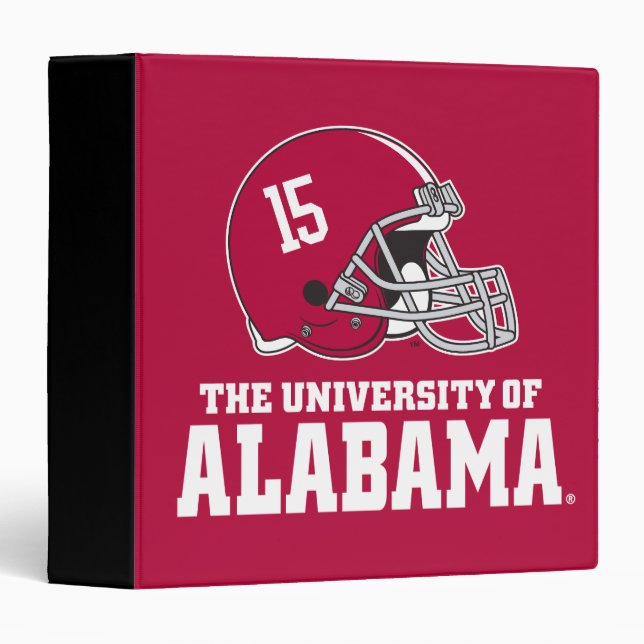 Alabama Crimson Tide Football Helmet Binder (Front/Spine)