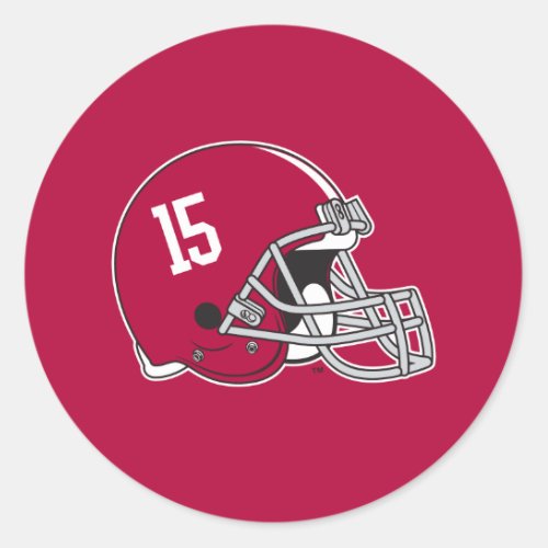 Alabama Crimson Tide Football Helmet Classic Round Sticker