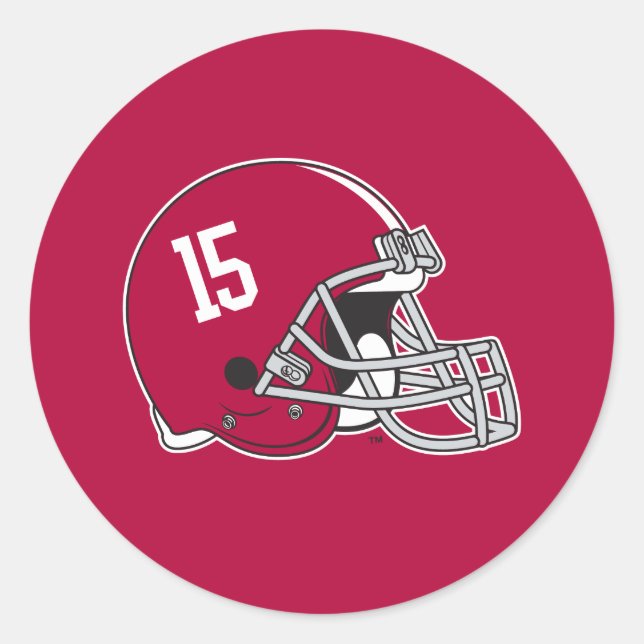 Alabama Crimson Tide Football Helmet Classic Round Sticker (Front)
