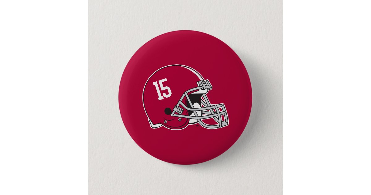 Alabama Crimson Tide Football Helmet Pinback Button Zazzle Com