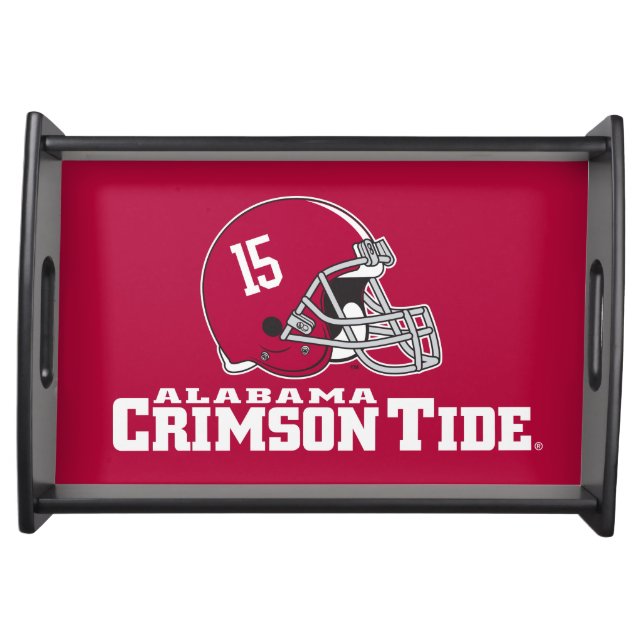 Alabama Crimson Tide Football Helmet Serving Tray (Front)