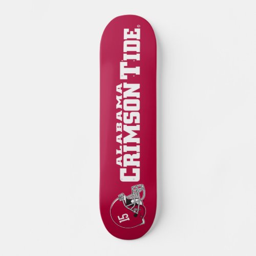 Alabama Crimson Tide Football Helmet Skateboard Deck